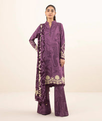 SAPPHIRE-Daily Collection: 3-Piece Printed Linen Suit