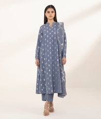 3piece- embroidered jacquard suit