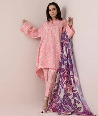 3 piece-printed lawn suit